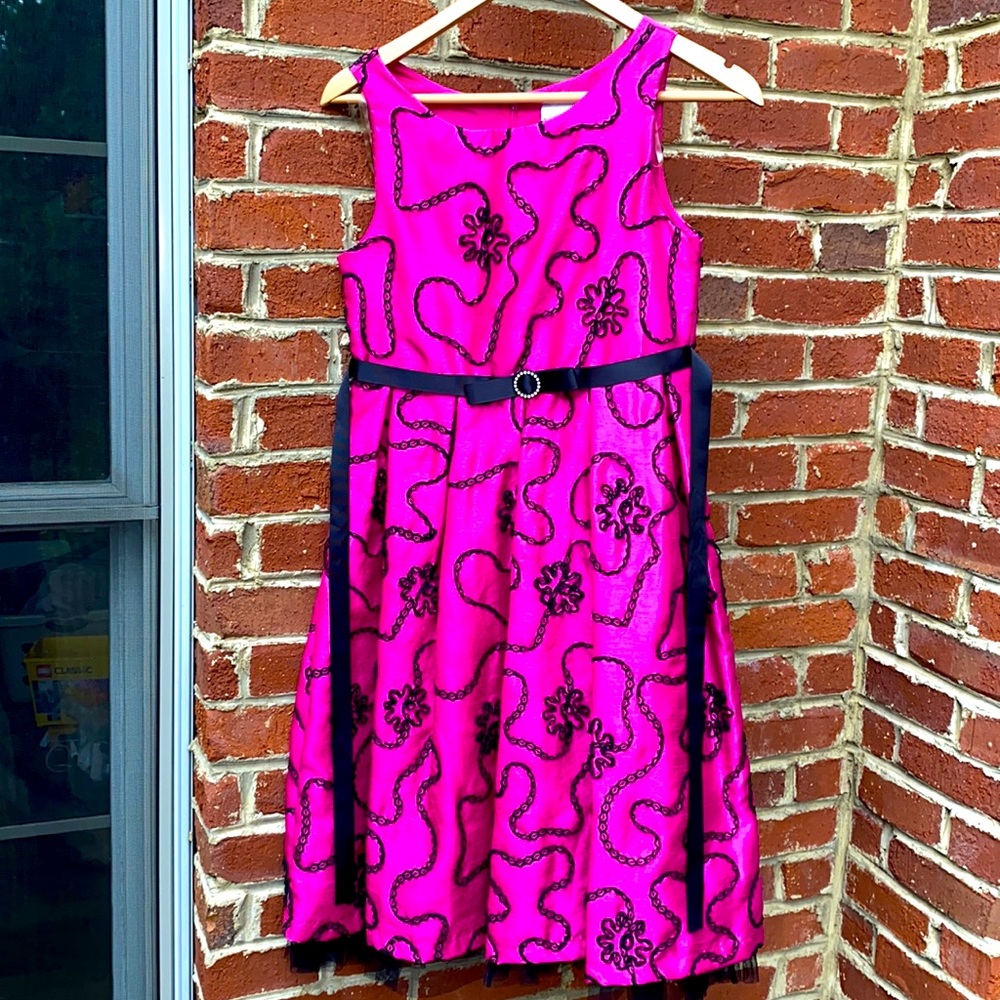 Sweet Heart Rose Pink & Black Dress. New never Used.